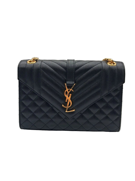 ENVELOPE MEDIUM IN PELLE TRAPUNTATA GRAIN DE POUDRE