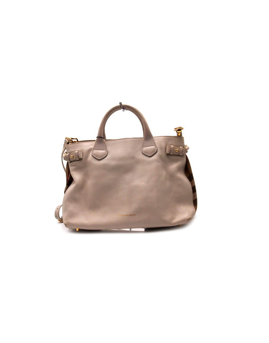 Burberry Shopping Leather Ivory