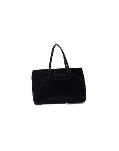 Fendi Tote Bag Black Pumpkin