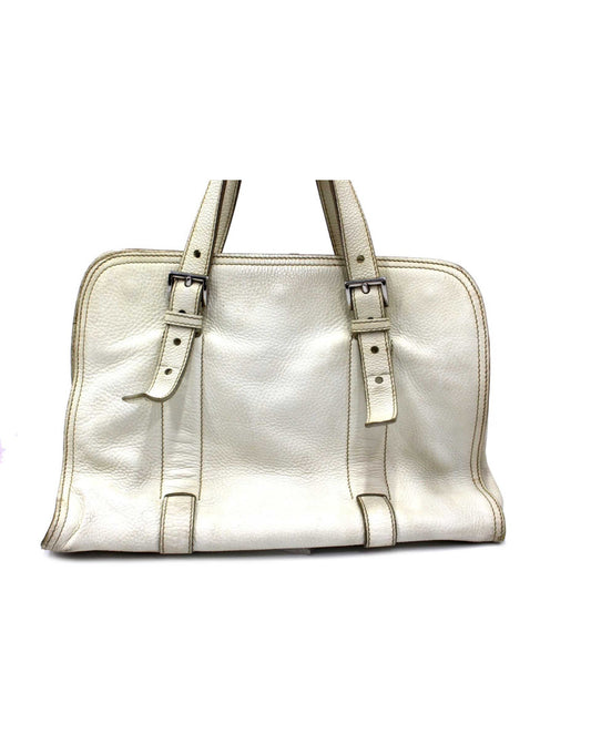 Prada Shopping Leather White