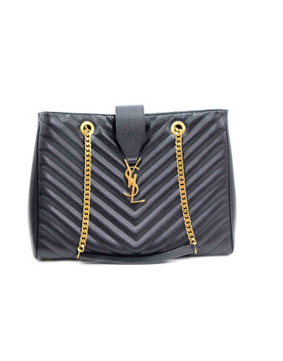 Saint Laurent Shopping Leather Black