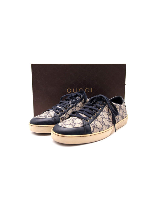 Gucci Sneakers GG Beige e Blue