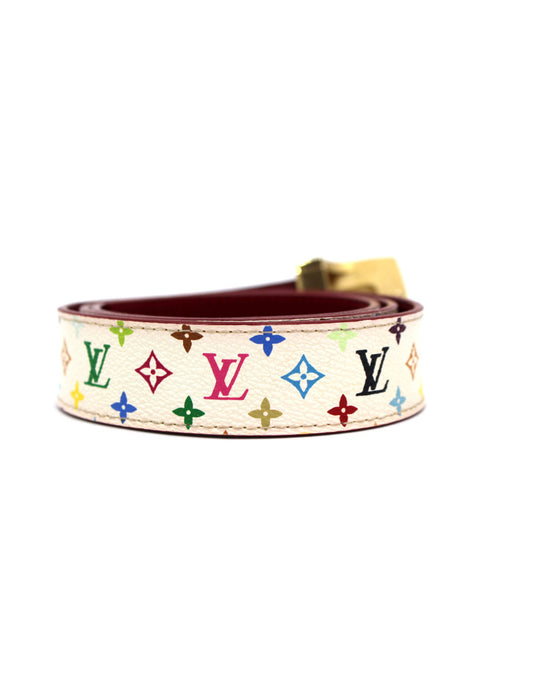 Louis Vuitton Cintura Multicolor White