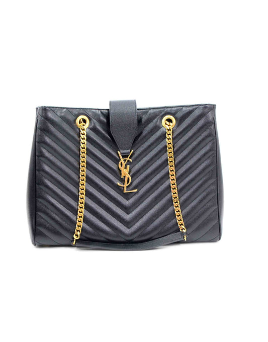 Saint Laurent Shopping Leather Black